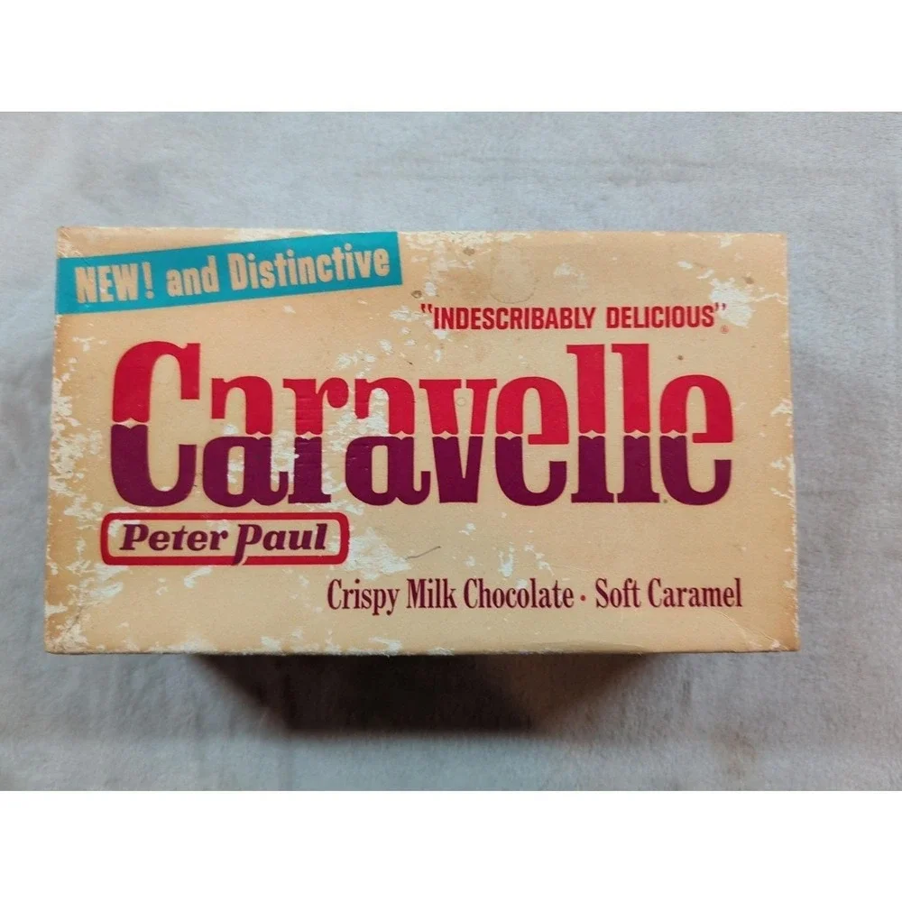 Vintage Peter Paul Caravelle Candy Display Box 1960s 10‎ Cent Double Bar Empty